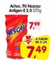 Cercadão Achoc. Pó Nescau Actigen-E 2.0 370g oferta