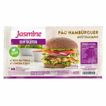 Pão hamb s/glut jasmine australiano 300g