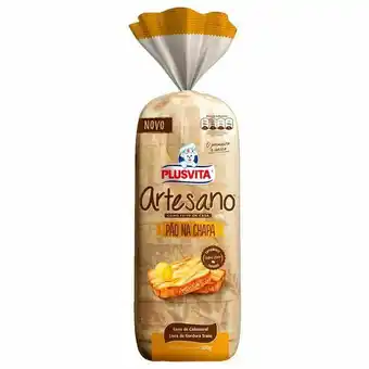 Pão de forma plus vita artesano pão na chapa 500g