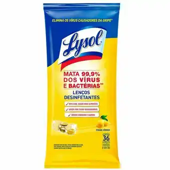 Lenco umedecido lysol p cítrico 36un