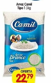Cercadão Arroz Camil Tipo 1 5kg oferta