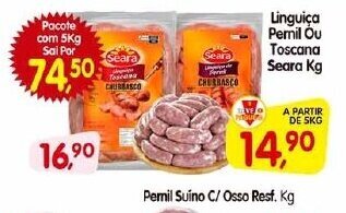 Cercadão Linguiça Pernil Ou Toscana Seara Kg oferta