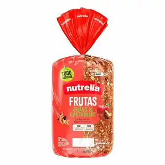 Pão de forma nutrella frutas, grãos e castanhas 550g