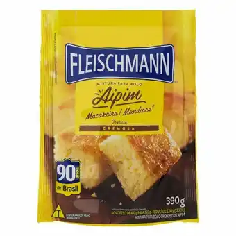 Mistura para bolo cremoso de aipim fleischmann 390g