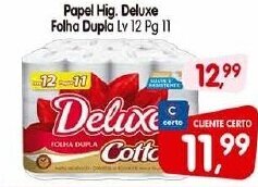 Cercadão Papel Hig. Deluxe Folha Dupla Lv 12 Pg 11 oferta