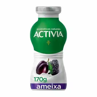 Leite fermentado activia danone ameixa 170g