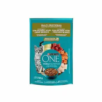 Ração para gatos purina one multi proteínas 85g