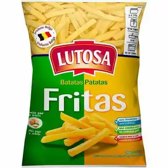Batata congelada belga lutosa em palitos pré frita pacote 2kg