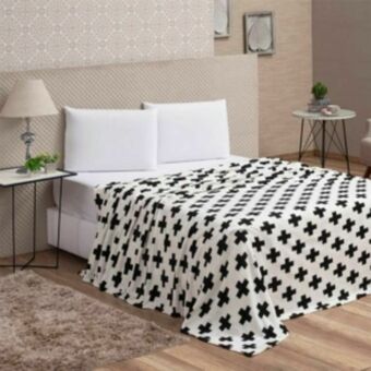 Cobertor manta casal microfibra flannel code vestcasa...