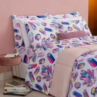 Vest Casa Kit edredom casal col vidaecor 4 peças cristal pride vest... oferta