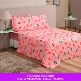 Vest Casa Cobre leito colcha solteiro avulso col vidaecor cherish d... oferta