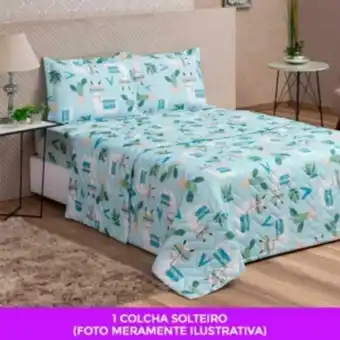 Vest Casa Cobre leito colcha solteiro avulso col vidaecor lhama pri... oferta