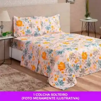 Vest Casa Cobre leito colcha solteiro avulso col vidaecor liberty c... oferta