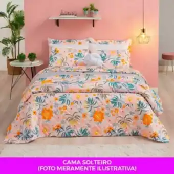 Vest Casa Kit cama posta solteiro completa col. vida e cor liberty ... oferta