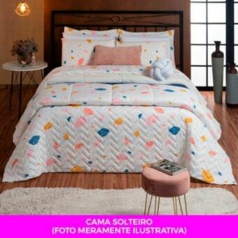 Vest Casa Kit cama posta solteiro completa col. vida e cor granilit... oferta