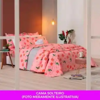 Vest Casa Kit cama posta solteiro completa col. vida e cor cherish ... oferta