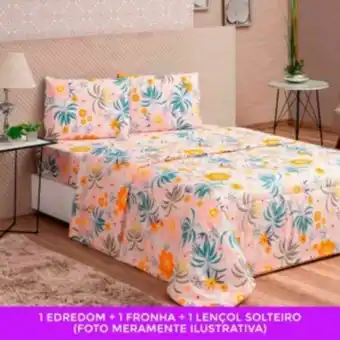 Vest Casa Kit edredom solteiro col vidaecor 3 peças liberty cartoon... oferta