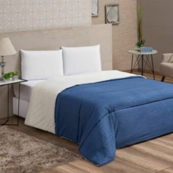 Vest Casa Coberdrom queen microfibra stripes dark blue vestcasa... oferta