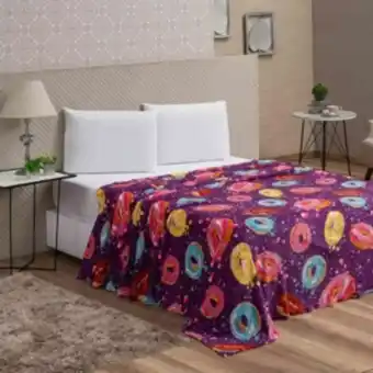 Vest Casa Cobertor manta queen microfibra flannel sweet donuts vest... oferta