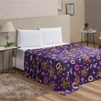 Vest Casa Cobertor manta queen microfibra flannel sweet space vestc... oferta