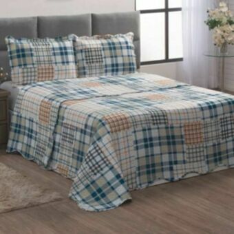 Vest Casa Kit cobre leito colcha casal 3 peças boutis matelassê pat... oferta