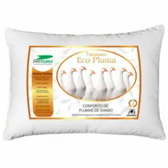 Vest Casa Travesseiro avulso eco pluma de ganso 50x70cm stripes bra... oferta