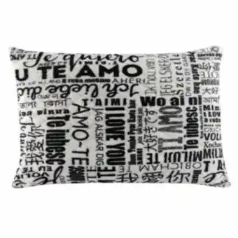 Vest Casa Almofada flannel matelado 45x65cm universal love vestcasa... oferta
