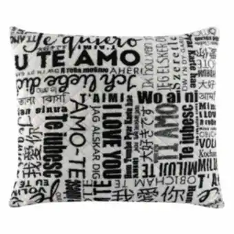 Almofada flannel matelado 60x60cm universal love vestcasa...