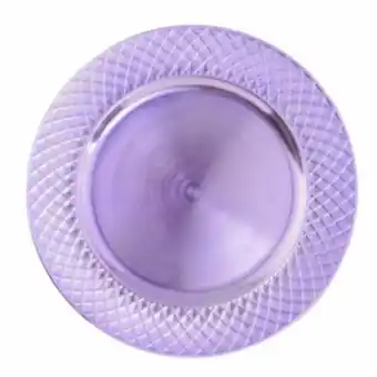 Sousplat plástico 33cm violeta adrósia metálico vestcasa...