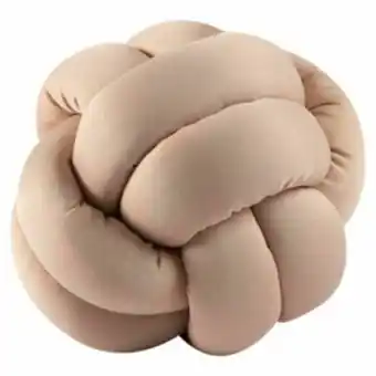 Almofada 2 nós 30x30cm taupe vestcasa...