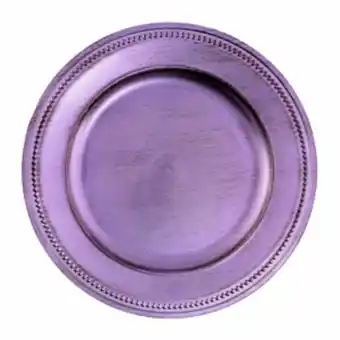 Vest Casa Sousplat plástico 33cm roxo ametista metálico vestcasa... oferta