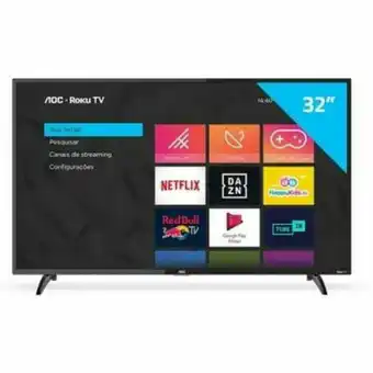 Smart tv hd led 32" aoc 32s5195/78g conversor digital wi-fi