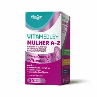 Droga Raia Suplemento alimentar vitamedley mulher a-z com 30 cápsulas oferta