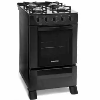 NovoLare Fogão de piso 4 bocas cook fgv400pt suggar preto - bivolt oferta