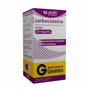 Droga Raia Carbocisteína 50mg/ml prati donaduzzi xarope com 100ml oferta