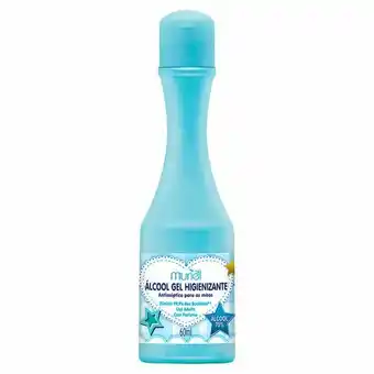 Álcool gel higienizante muriel azul com 60ml