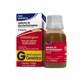 Droga Raia Maleato de dexclofeniramina 0,4mg oferta