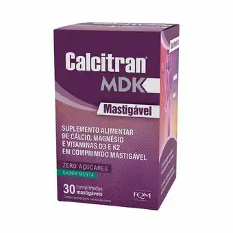 Calcitran mdk mastigável suplemento vitamínico com 30 comprimidos