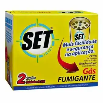 Inseticida set gás fumigante 70g