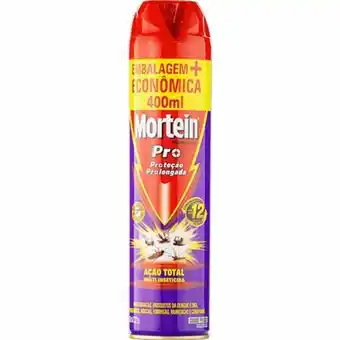 Inseticida aerossol ação total mortein pro frasco 400ml embalagem econômica