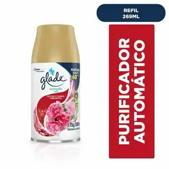 Purificador automático glade frutas e flores vibrantes refil 269ml