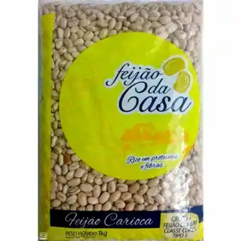 Feijão carioca da casa embalagem 1kg