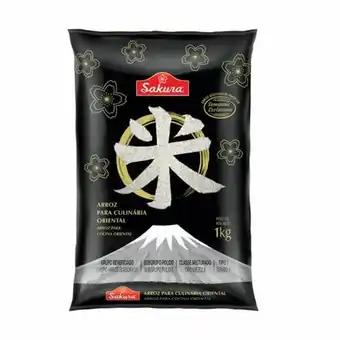 Arroz oriental sakura premium grão curto 5kg