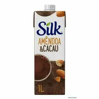 Bebida vegetal silk amêndoa e cacau 1l