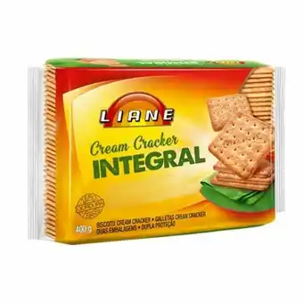 Nagumo Biscoito salgado cream cracker integral liane pacote 400g oferta
