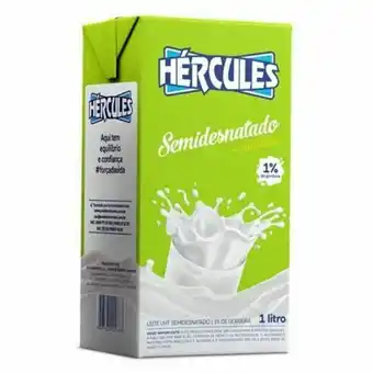 Leite uht semidesnatado hercules 1% gordura 1 litro