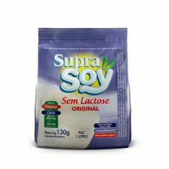 Nagumo Leite em pó supra soy sem lactose sachê 130g oferta