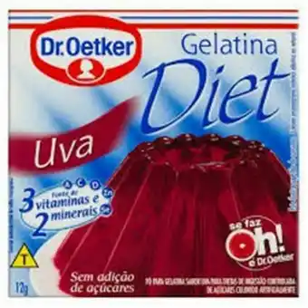 Gelatina oetker 12g diet uva
