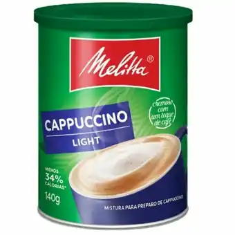 Nagumo Cappuccino melitta zero açucares 140g oferta