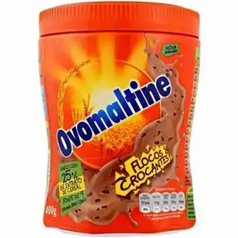 Nagumo Achocolatado em pó ovomaltine flocos crocantes 400g oferta